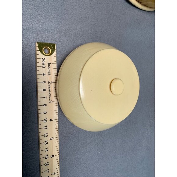 Vintage 13-Piece Ivory Celluloid Vanity Set with Brushes Jars & Tray - Picture 16 of 16